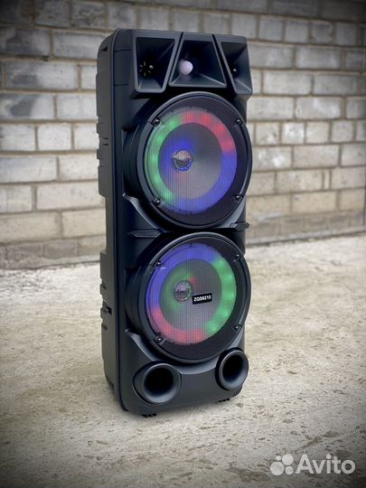 Большая блютуз колонка с микрофоном