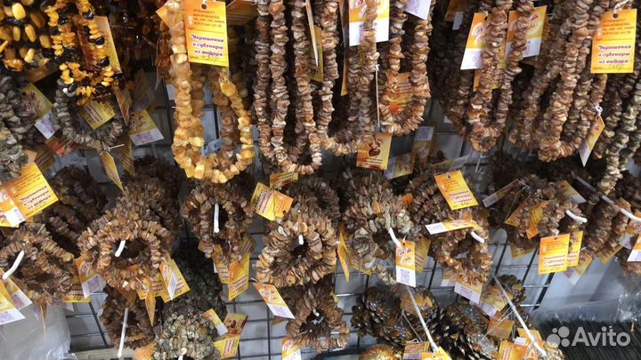 Янтарь необработанные бусы