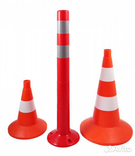 Конусы сигнальные, столбики парковочные