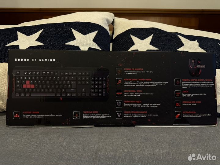 Игровые клавиатура+мышь A4Tech Bloody Q1100