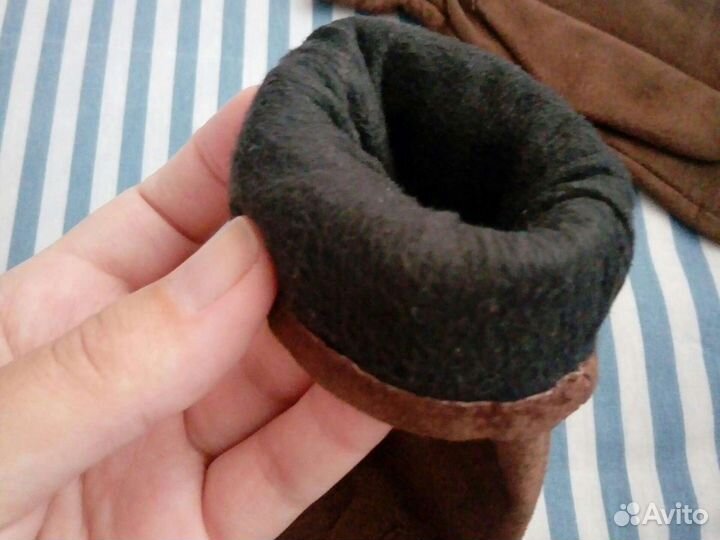 Перчатки нат замша