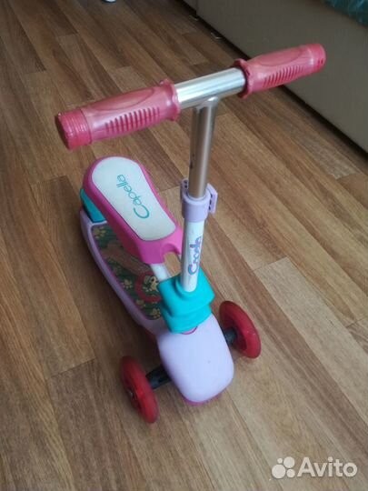 Детский самокат с сиденьем Capella Puppy