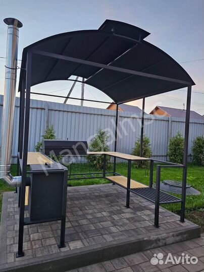 Мангал в стиле лофт