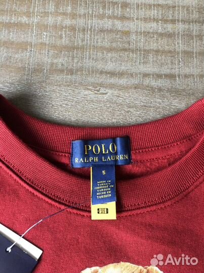 Polo Ralph Lauren Bear новый свитшот оригинал