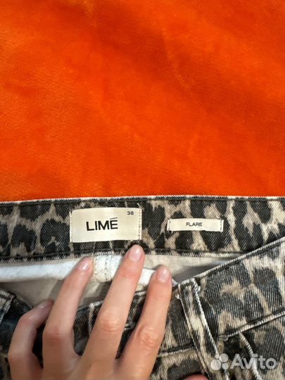 Джинсы lime леопардовые