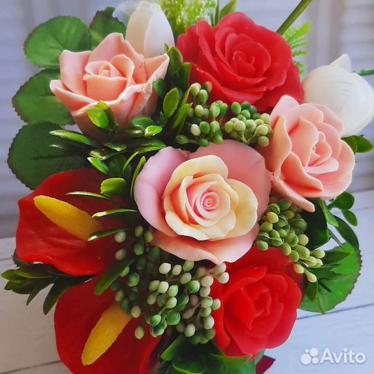 Букеты из мыла ручной работы