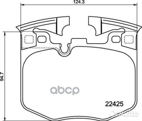 Колодки тормозные дисковые передн. BMW 3 (G20)