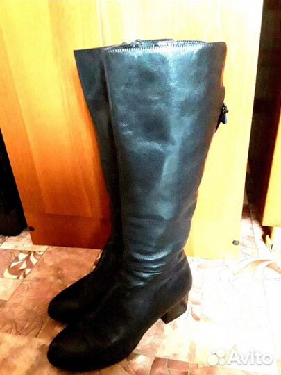 Сапоги весна-осень,натуральные