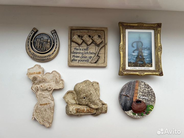 Магниты на холодильник, разные страны