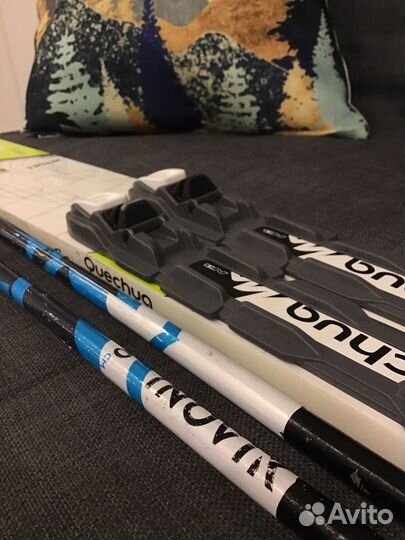 Лыжи беговые quechua в подарок идут палки inovik