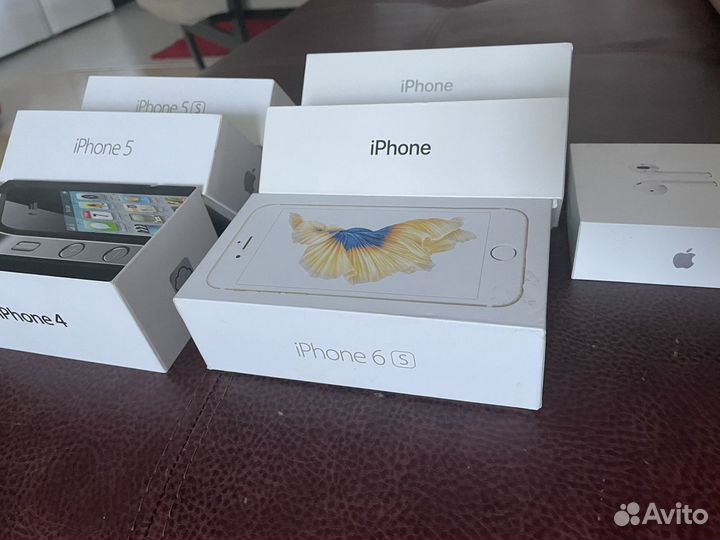 Коробки оригинальные от iPhone 4, airpods 2 поколе