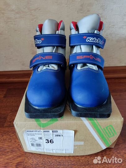 Лыжные ботинки 36 размер spine kids 399\1