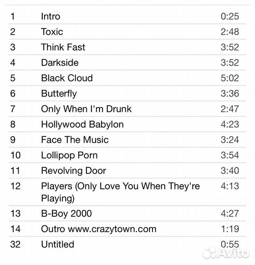 Crazy Town - The Gift Of Game CD Rus