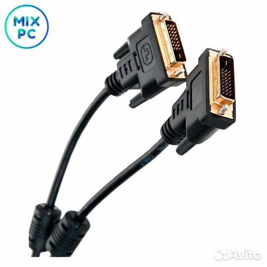 Кабель TV-COM DVI-D to DVI-D, 1080p, экран, феррит