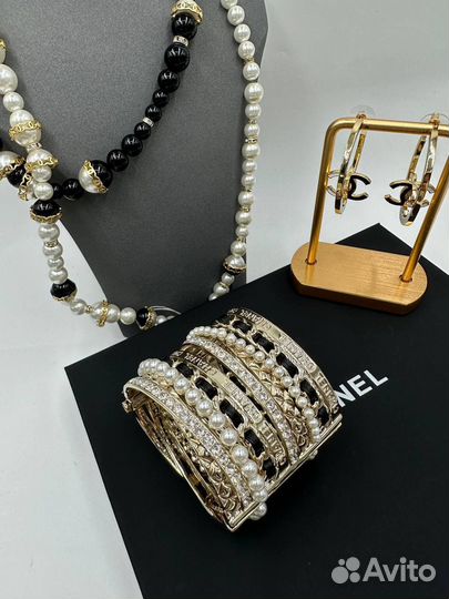 Бусы Серьги Браслет Chanel