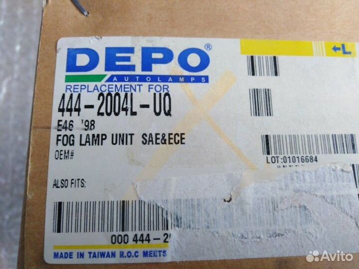 Фара противотуманная левая Bmw 3-Series E46 1997