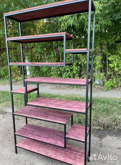 Новый металлический стеллаж лофт