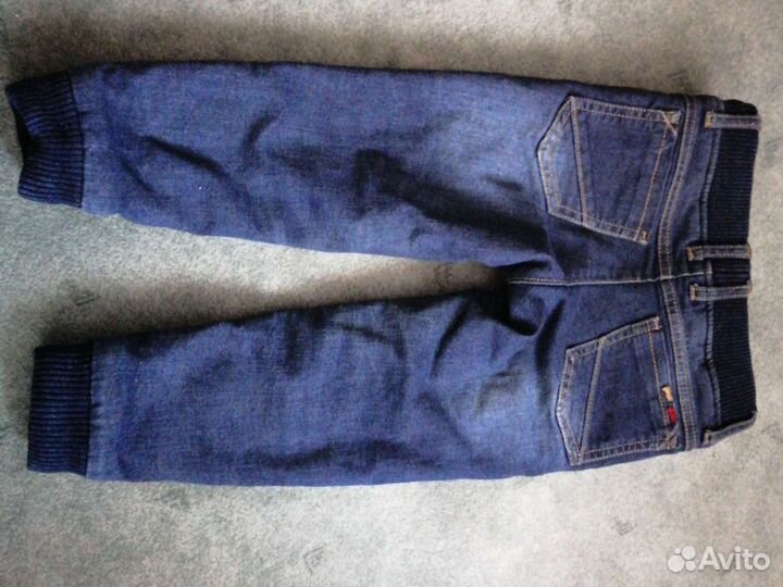 Джинсы тёплые на флисе 104 размер