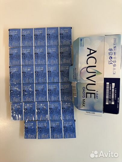 Линзы однодневные Acuvue Oasys max 1 day