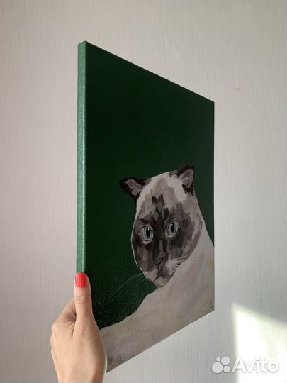 Картина с котом 30х40 в наличии