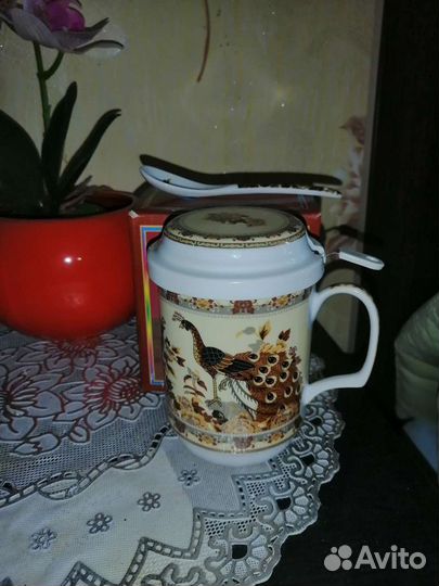 Лимонница и чашка с ситечком