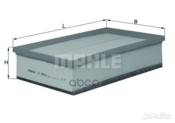 Фильтр воздушный lx3503 Mahle/Knecht
