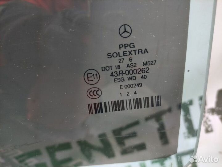 Стекло двери заднее левое Mercedes-Benz E Class