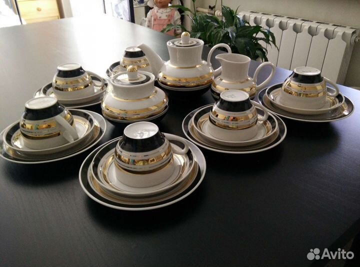 Чайный сервиз СССР Дороги дфз Вербилки