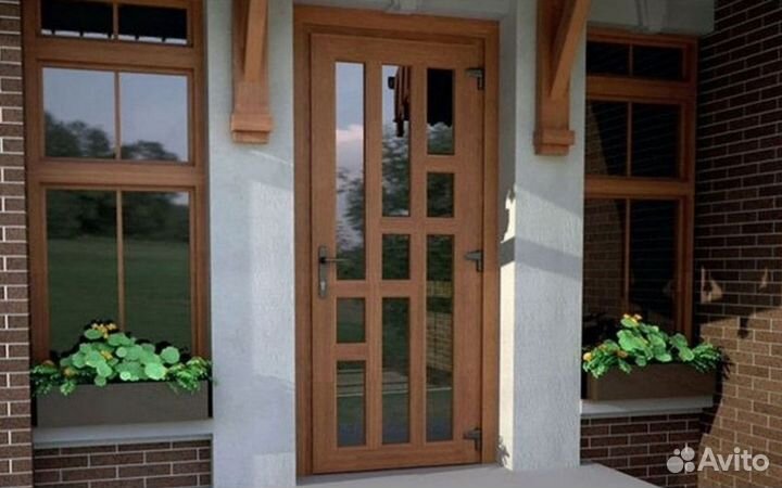 Пластиковые входные двери