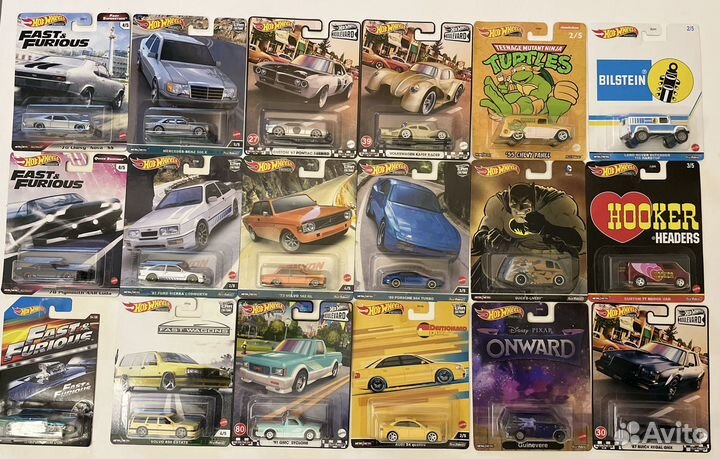 Hot wheels, matchbox, M2machines, Greenlight
