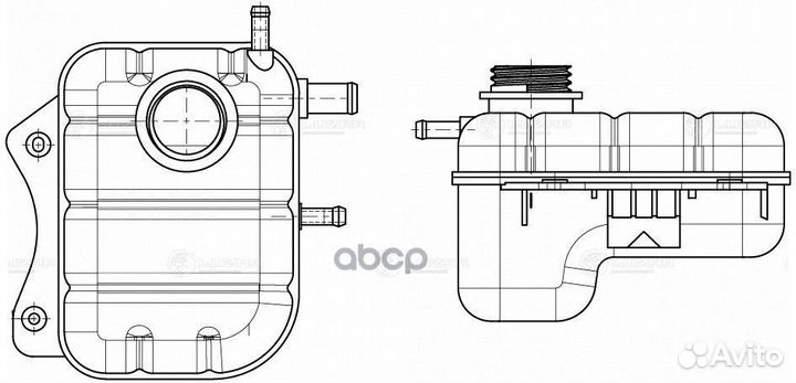 Бачок расширительный LET0572 luzar