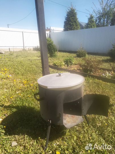 Печь с казаном