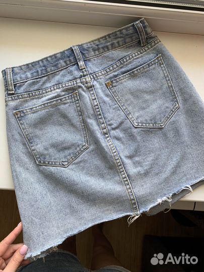 Джинсовая юбка мини