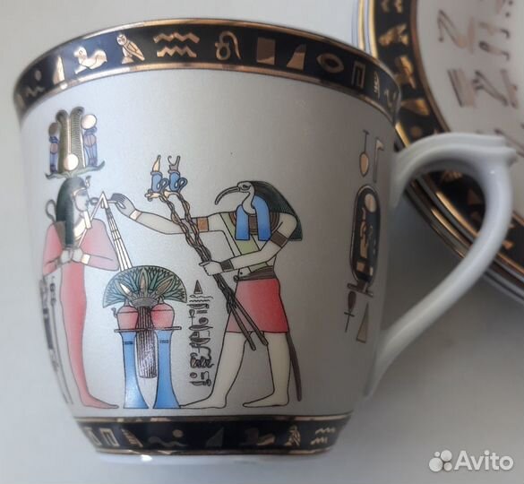 Фарфоровые кофейные пары.Египет.Комплек 6 шт.Новые