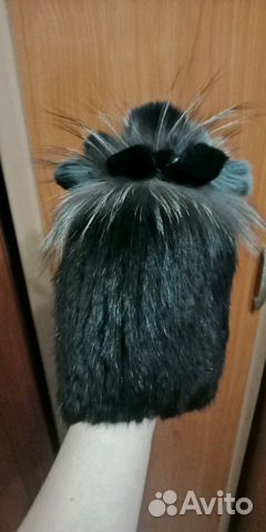 Шапка, вязаная норка