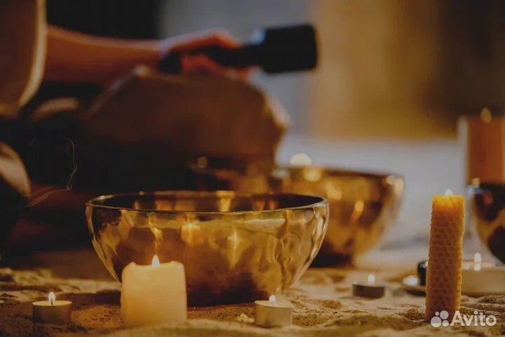 Массаж поющими чашами