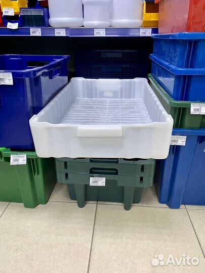 Ящик пластиковый 788х470х138 мм, сплошной