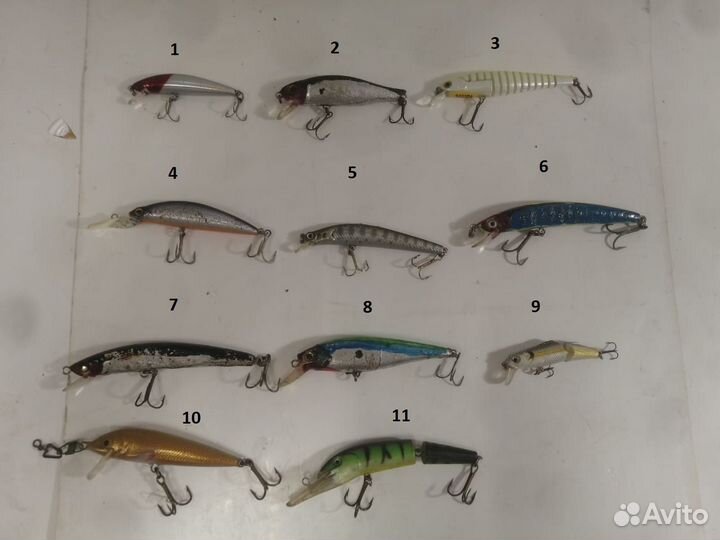 Рыболовные воблеры, блесна, приманки обн. 26.11.22