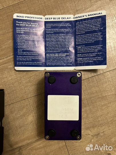 Deep Blue Delay педаль дилей