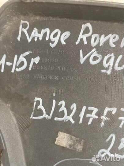 Накладка бампера задняя левая Land Rover Range