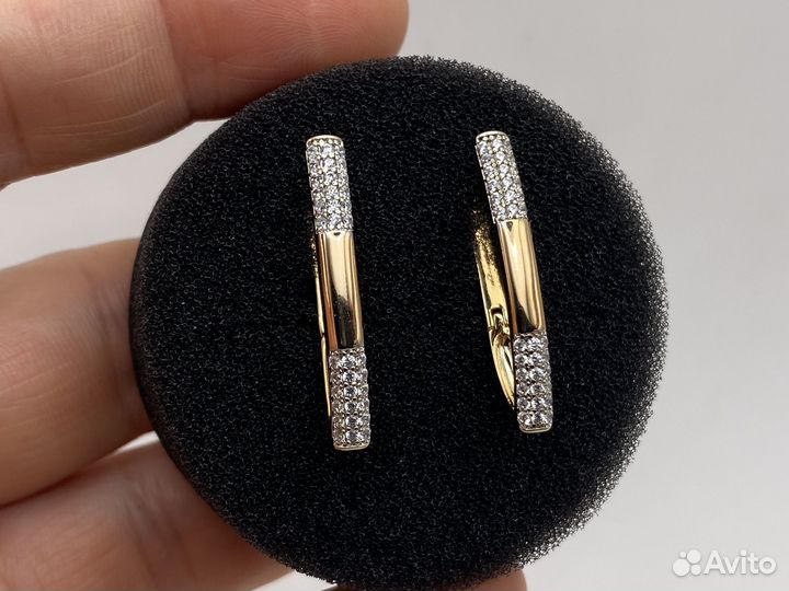 Серьги стильные. Лёгкие