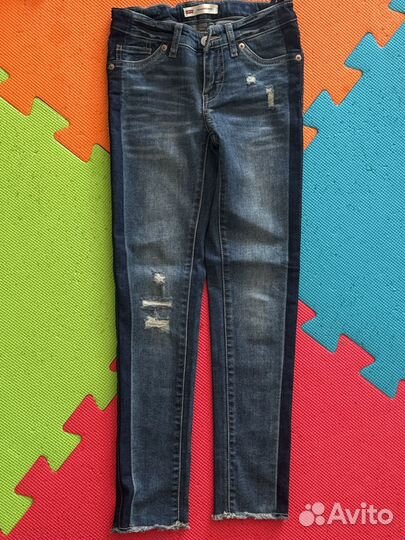 Джинсы для девочки 128