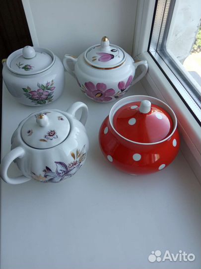 Фарфоровые сахарницы лфз Дулёво Вербилки