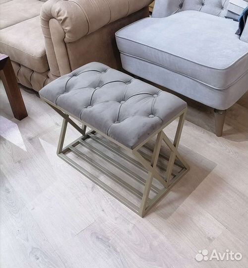 Банкетки обувницы лофт металлические