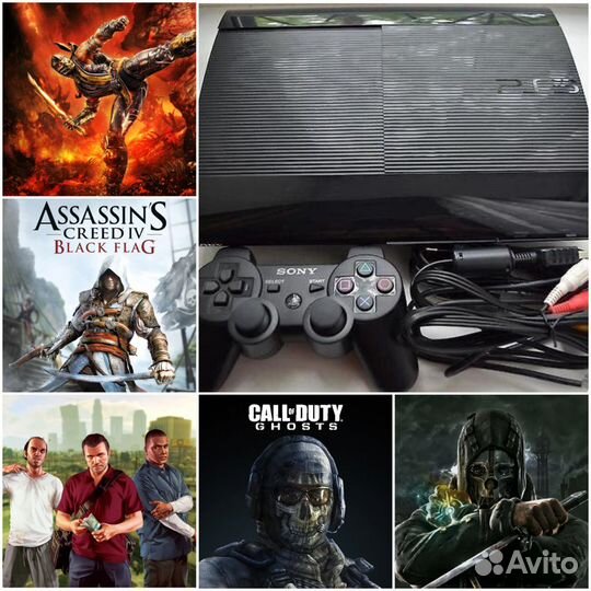 Sony Playstation 3 SuperSlim 500 Gb (50 Игр)