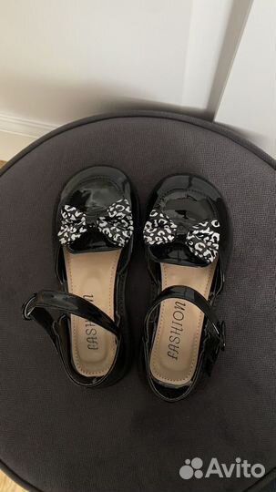 Туфли для девочки 30 размер черные