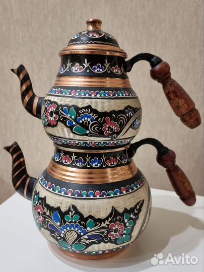Чайник турецкий двойной медный