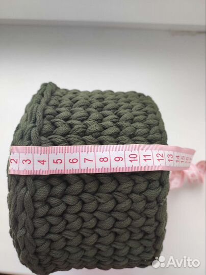 Копилка. Корзина из трикотажной пряжи