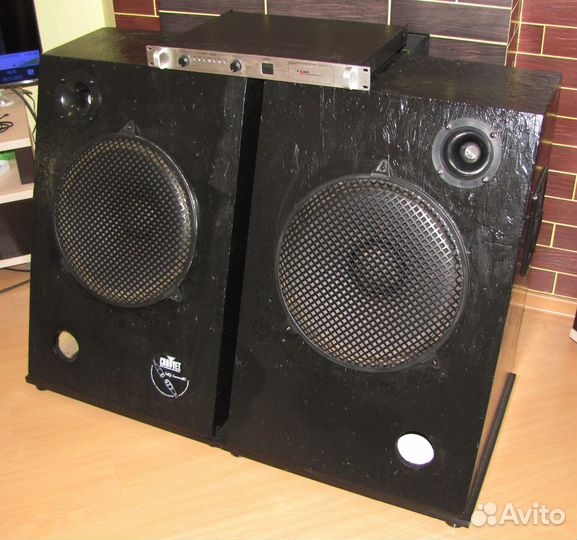 Колонки EVM 1200W 2шт Pro-115 Prmd Усилитель Dual