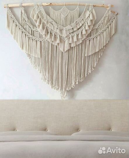 Настенное панно макраме гобелен